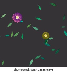 Floral abstract background texture. Seamless flowers pattern.
