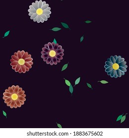 Textura de fondo floral abstracta. Patrón de flores sin foco.