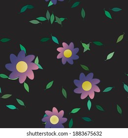 Textura de fondo floral abstracta. Patrón de flores sin foco.
