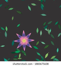 Floral abstract background texture. Seamless flowers pattern.