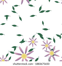 Floral abstract background texture. Seamless flowers pattern.