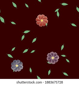 Floral abstract background texture. Seamless flowers pattern.