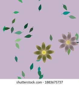 Floral abstract background texture. Seamless flowers pattern.