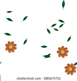 Floral abstract background texture. Seamless flowers pattern.