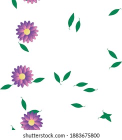 Floral abstract background texture. Seamless flowers pattern.