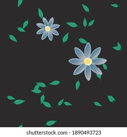 Floral abstract background texture. Seamless flowers pattern.