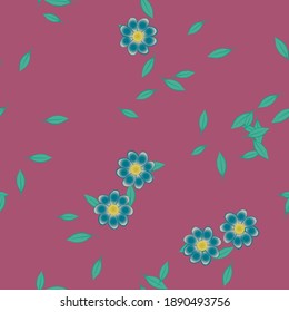 Floral abstract background texture. Seamless flowers pattern.
