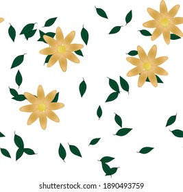 Floral abstract background texture. Seamless flowers pattern.