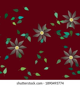 Floral abstract background texture. Seamless flowers pattern.