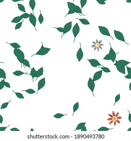 Floral abstract background texture. Seamless flowers pattern.