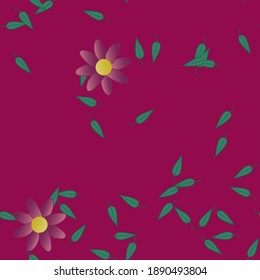 Floral abstract background texture. Seamless flowers pattern.