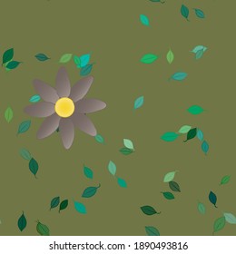 Floral abstract background texture. Seamless flowers pattern.