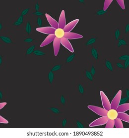 Floral abstract background texture. Seamless flowers pattern.