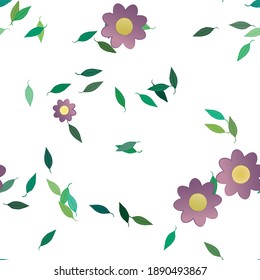 Floral abstract background texture. Seamless flowers pattern.