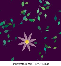 Floral abstract background texture. Seamless flowers pattern.