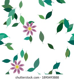 Floral abstract background texture. Seamless flowers pattern.