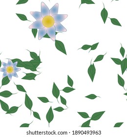 Floral abstract background texture. Seamless flowers pattern.