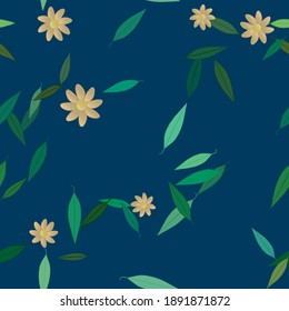 Floral abstract background texture. Seamless flowers pattern.