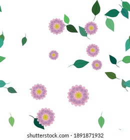 Floral abstract background texture. Seamless flowers pattern.