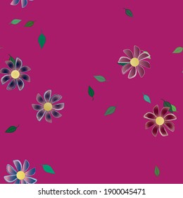 Floral abstract background texture. Seamless flowers pattern.