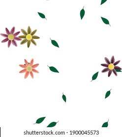 Floral abstract background texture. Seamless flowers pattern.