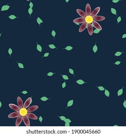 Floral abstract background texture. Seamless flowers pattern.