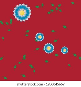 Floral abstract background texture. Seamless flowers pattern.