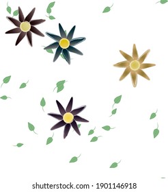 Textura de fondo floral abstracta. Patrón de flores sin foco.
