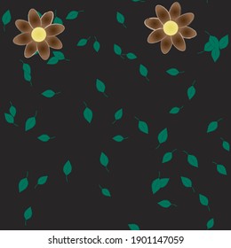 Floral abstract background texture. Seamless flowers pattern.