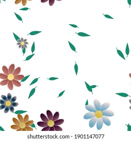 Textura de fondo floral abstracta. Patrón de flores sin foco.