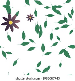 Floral abstract background texture. Seamless flowers pattern.