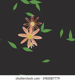 Floral abstract background texture. Seamless flowers pattern.