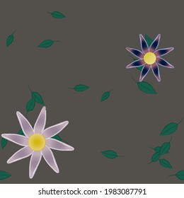 Floral abstract background texture. Seamless flowers pattern.