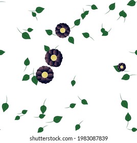 Floral abstract background texture. Seamless flowers pattern.