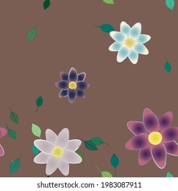 Textura de fondo floral abstracta. Patrón de flores sin foco.