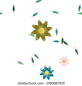 Floral abstract background texture. Seamless flowers pattern.