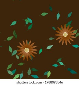 Floral abstract background texture. Seamless flowers pattern.