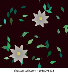 Floral abstract background texture. Seamless flowers pattern.