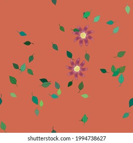 Floral abstract background texture. Seamless flowers pattern.