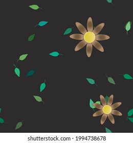 Floral abstract background texture. Seamless flowers pattern.