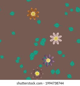 Floral abstract background texture. Seamless flowers pattern.