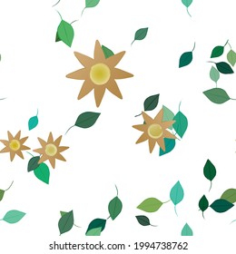 Floral abstract background texture. Seamless flowers pattern.