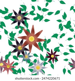 Florale abstrakte Hintergrundtextur. Nahtloses Blumenmuster.