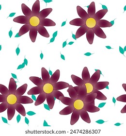 Florale abstrakte Hintergrundtextur. Nahtloses Blumenmuster.