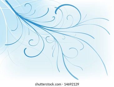 Floral abstract background, vector illustration