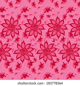 Floral abstract background. Vector illustration