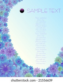 fondo abstracto floral - ilustración vectorial - versión jpeg en mi portafolio