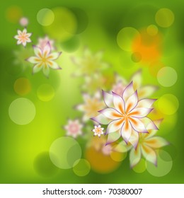 Fundo abstrato floral, ilustração vetorial, eps10