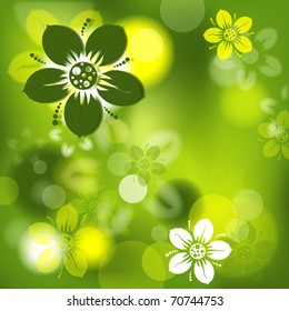 Floral abstract background, vector illustration, eps10