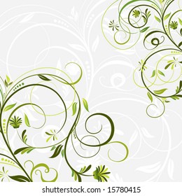 Floral abstract backgrounds, vector illustration